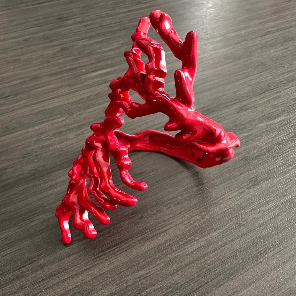 Zara Red Faux Coral Bracelet - Picture 3 of 5